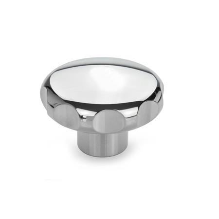 Pomos en estrella GN 5335: Acero inoxidable