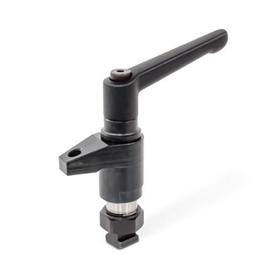 GN 9192 Down-Thrust Clamps Type: K - With adjustable hand lever