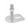 GN 43 Leveling Feet, Stainless Steel, with Fixing Lug, Rectangular Shape Form: E0 - Without rubber pad, with one slotted hole
Version (Screw): TK - With nut, wrench flat at the bottom