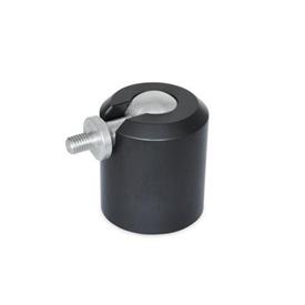 GN 784 Swivel Ball Joints, Aluminum Type: B - Ball with external thread<br />Identification No.: 2 - Clamping with set screw with hexagon socket