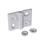 GN 127 Hinges, Zinc Die Casting, Adjustable Type: HB - Vertically and horizontally adjustable
Finish: SR - Silver, RAL 9006, textured finish