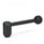 GN 312 Safety Tension Levers, Steel, Steel, with Internal Thread, Push to Engage Type: D - Straight lever