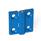 GN 237.1 Charnières, plastique, détectables, conforme FDA Type: A - 2x2 alésages pour vis à tête fraisée
Matériau/Finition: VDB - visible à l’œil nu, bleu, RAL 5005, finition mat