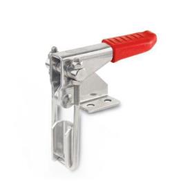 GN 851.1 Stainless Steel Latch Type Toggle Clamps for Pulling Action Type: T3 - With square U-bolt, with catch