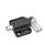 GN 722.3 Spring Latches with Flange for Surface Mounting, Parallel to the Plunger Pin Type: L - Left indexing cam
Finish: SW - Black, RAL 9005, textured finish