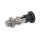 GN 81700 Posicionadores, acero / acero inoxidable, con punta especial Tipo: CK - con bloqueo de posición, con contratuerca
Tipo de pivote de retención: KA - Punta redondeada, revestida de plástico
Material: NI - Acero inoxidable