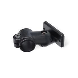 GN 282.10 Juntas para abrazaderas de conexión giratorias, plástico Color: SW - Negro, RAL 9005, acabado mate<br />x<sub>1</sub>: 40
