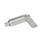 GN 721.5 Cam Action Indexing Plungers, Stainless Steel, without Locking Function, with 180° Limit Stop Type: LA - Left-hand lock