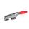 GN 850.1 Sauterelles, Inox, pour action de traction Type: T - avec axe de tirage et cran d'arrêt
Matériau: NI - Inox