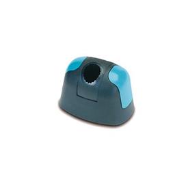 GN 177.2 Sockel für GN 177, Kunststoff Farbe der Abdeckkappe: DBL - blau, RAL 5024, glänzend