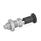 GN 817.2 Stainless Steel Indexing Plungers with Long Plastic Knob Material: NI - Stainless steel
Type: CK - With rest position, with lock nut