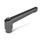 GN 300 Manettes indexables, zinc moulé sous pression, douille en acier, noirci Couleur: SZ - noir, RAL 9005, finition brillante