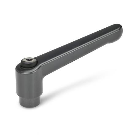 M5x14 GN311-30-M5-13-SW verstellbarer Klemmhebel für Stellring schwarz 