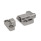 GN 724.3 Loquets à ressort, acier/inox, avec goupille chanfreinée et bride pour montage en surface Type: R - came d'indexage droite
Goupille chanfreinée, n° d'identification: 2 - Chanfrein, bas
Matériau/Finition: NI - Inox, moulage de précision
Cran d'arrêt, n° d'identification: 2 - Avec cran d'arrêt