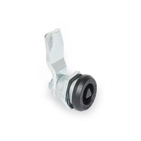 Verriegelungen mit Sicherheitsfunktion GN 115.9: Zink-Druckguss, Betätigung mit Steckschlüssel