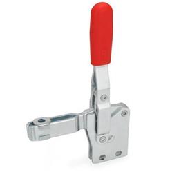 GN 810.1 Toggle Clamps, Operating Lever Vertical, with Vertical Mounting Base Type: B - Forked clamping arm, with two flanged washers