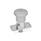 GN 822.9 Stainless Steel Mini Indexing Plungers, with and without Rest Position Type: CN - with rest position, with Stainless Steel knob
