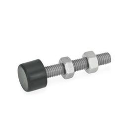 GN 807 Clamping Screws, Stainless Steel, with / without Protective Cap Type: B - with protective cap