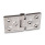 GN 237.3 Heavy Duty Hinge, Stainless Steel AISI 316, Horizontally Elongated Type: B - With Bores for Countersunk Screws and Centering Attachments
Finish: GS - Matte shot-blasted finish
Hinge wings: l3 = l4 - elongated on both sides