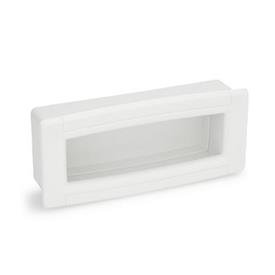 GN 739 Gripping Trays, Screw-In Type, Plastic Color: WS - White, RAL 9002, matte finish