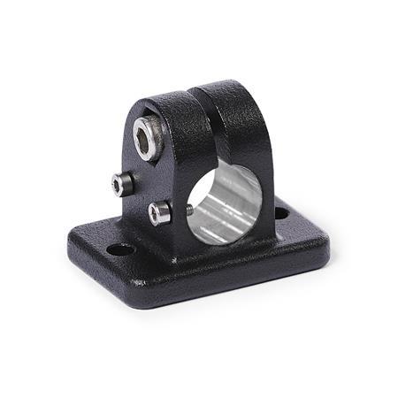 GN 145.1 Flanged Linear Actuator Connectors, Aluminum d<sub>1</sub>: B - Bore
Finish: SW - Black, RAL 9005, textured finish