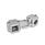 GN 289 Swivel Clamp Connector Joints, with Two-Part Clamp Pieces Finish: BL - Plain finish, matte shot-blasted