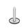 GN 41 Piedini di livellamento, acciaio INOX AISI 304 Tipo (base): D1 - Con disco antiscivolo, con aggancio a clip, colore nero
Versione (vite): V - Senza dado, esagono esterno in alto e sede per chiave in basso