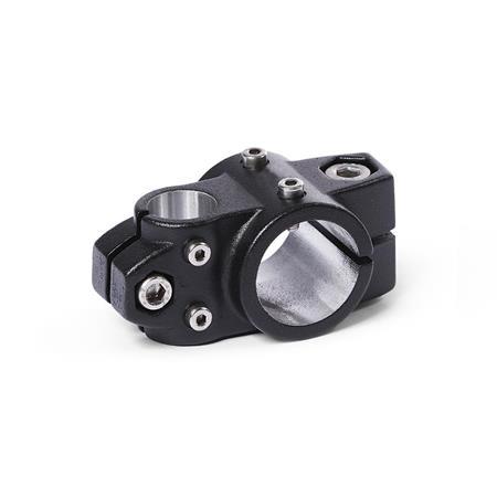 GN 133.2 Kreuz-Verfahrschlitten für Zweiachssystem, Aluminium d1: B - Bohrung
Oberfläche: SW - schwarz, RAL 9005, strukturmatt