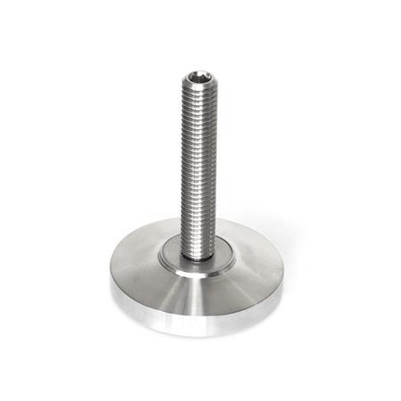 GN 6311.6 Leveling Feet, Stainless Steel Type: N - Without plastic cap