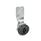 GN 115 Latches, Zinc Die Casting, Operation with Socket Keys, Housing Collar Black Type: VDE - With double bit
