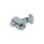 GN 25b Quick Release Connectors, Steel, for Aluminum Profiles (b-Modular System), Asymmetrical Mounting Stud Type: A - Asymmetrical mounting stud
Coding: R - Right-angle T-nut
