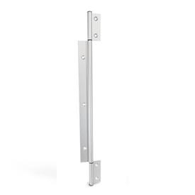 GN 2295 Hinges, for Aluminum Profiles / Panel Elements, Three-Part, Vertically Elongated Outer Leafs Type: A - Exterior hinge leafs<br />Coding: C - With countersunk holes<br />l<sub>2</sub>: 565