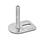 GN 43 Piedini di livellamento, acciaio INOX, con aletta di fissaggio, a forma rettangolare Form: E3 - Con disco antiscivolo, vulcanizzati, colore nero, con un foro asolato
Versione (vite): U - Senza dado, esagono interno in alto e sede per chiave in basso