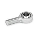 Ball Joint Heads with Threaded Bolt, Steel