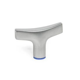 GN 5064 Maniglie a T, acciaio INOX, Hygienic Design Finitura: MT - finitura matte (Ra < 0,8 µm)<br />Materiale (anello di tenuta): F - FKM