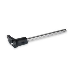 GN 113.11 Ball Lock Pins, Pin Stainless Steel AISI 303, with L-Handle 
