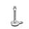 GN 33 Piedini di livellamento, acciaio INOX, con disco antiscivolo, con flangia di montaggio Form: B1 - Finitura matt da sabbiatura, fondo in gomma, colore nero
Versione (vite): TK - Con dado, sede per chiave in basso