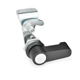 GN 115.8 Hook-Type Latches, with Operating Elements Type: HG - With lever<br />Identification no.: 2 - With latch bracket<br />Finish locating ring: SW - Black, RAL 9005, textured finish