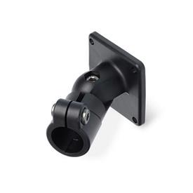 GN 282.9 Swivel Clamp Connector Joints, Plastic Color: SW - Black, RAL 9005, matte finish<br />x<sub>1</sub>: 75