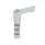 GN 511.1 Clamping Kits, Zinc Die Casting, Insert Stainless Steel Type: K - With adjustable hand lever