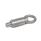 GN 722.4 Indexing Plungers, Stainless Steel, for Welding, without Rest Position Material: A4 - Stainless steel precision casting
Type: RU - Round, with pull ring, unmounted