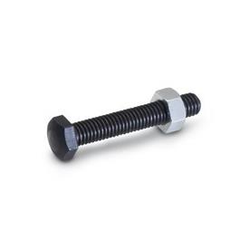 GN 251 Setting Bolts Type: AK - Locating surface, with rounded end, hardened