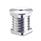 GN 992 Insert Bushings, Aluminum, for Round Tubes and Square Tubes Outside-Ø: V - Square