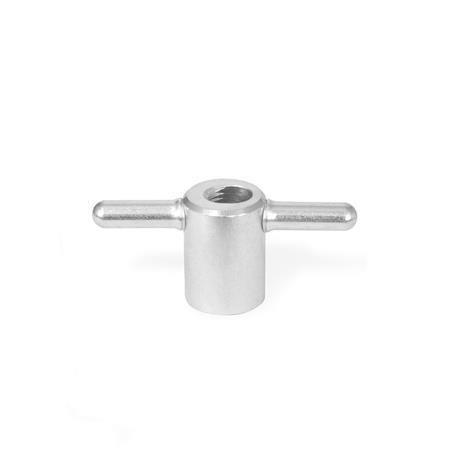Tuercas de muletilla de fijación rápida GN 6305.1: Acero