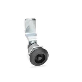 GN 516 Rotary Clamping Latches, with Operating Elements or Operation with Socket Key Type: DK - With triangular spindle