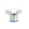 GN 5445 Lobed Knobs, Stainless Steel, Hygienic Design Finish: PL - Polished finish (Ra < 0.8 μm)
Material (Sealing ring): E - EPDM