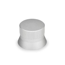 GN 723.4 Control Knobs, Aluminum, Natural Color, Anodized Type: N - Neutral