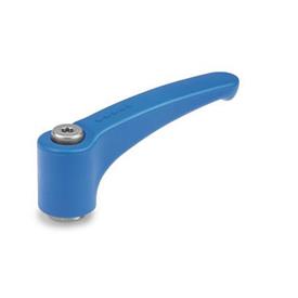 GN 604.1 Adjustable Hand Levers, Detectable, FDA Compliant Plastic, Bushing Stainless Steel Material / Finish: VDB - Visually detectable