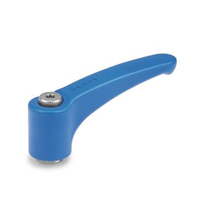 GN 604.1 Adjustable Hand Levers, Detectable, FDA Compliant Plastic, Bushing Stainless Steel Material / Finish: VDB - Visually detectable