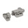 GN 724.3 Spring Latches, Steel / Stainless Steel, with Chamfered Pin, with Flange for Surface Mounting Type: R - right indexing cam
Chamfered pin identification no.: 1 - Chamfer, top
Material / Finish: NI - Stainless steel precision casting
Catch identification no.: 2 - With catch